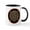 White/Black Inside, variant on CafePress - Heart Center #1 (PS) Mug - 11 oz Ceramic Mug - Novelty Coffee Tea Cup