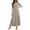 Khaki, variant on Enjoytime A Line Dresses for Women Crew Neck Long Sleeve Maxi Dress Trendy Elegant Slim Fit Fall Sweater Dress