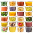 thumbnail image 1 of Recipientes de almacenamiento de alimentos vivigu Deli, 480 ml, 48 unidades, sin BPA, 1 of 7