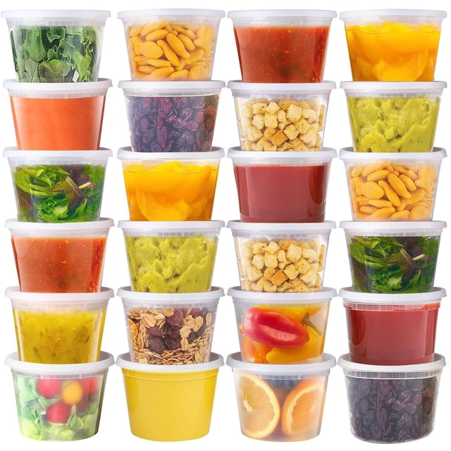 Recipientes de almacenamiento de alimentos vivigu Deli, 480 ml, 48 unidades, sin BPA