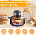 thumbnail image 4 of 2 Pcs Pot en Silicone pour Friteuse à Air Chaud avec Poignée Doublure Réutilisable pour Friteuse à Air Panier en Silicone pour Friteuse à Air 7.87 Pouces Accessoires de Cuisson pour Friteuse à Air Remplacement pour Four à Friteuse à Air, 4 of 11