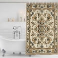 thumbnail image 4 of Boho Floral Waterproof Fabric Shower Curtain,Modern Abstract Ethnic Tribal Patterns Waterproof Fabric Shower Curtain for Bathroom Curtains Bathtubs Hotel Shower Curtains with 12 Hooks Small 36x72in, 4 of 8