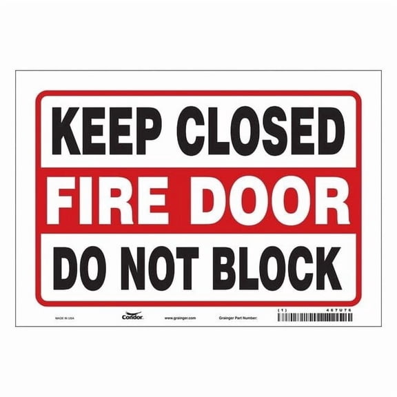 Condor Safety Sign,7 in x 10 in,Vinyl 467U76