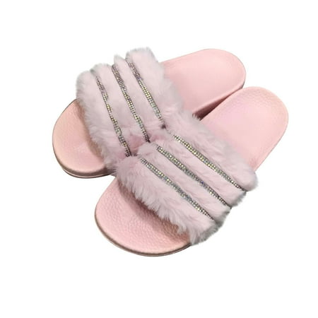 

Sentuca Women s Summer Suede Home Shoes Indoor And Outdoor Flash Drilling Slippers