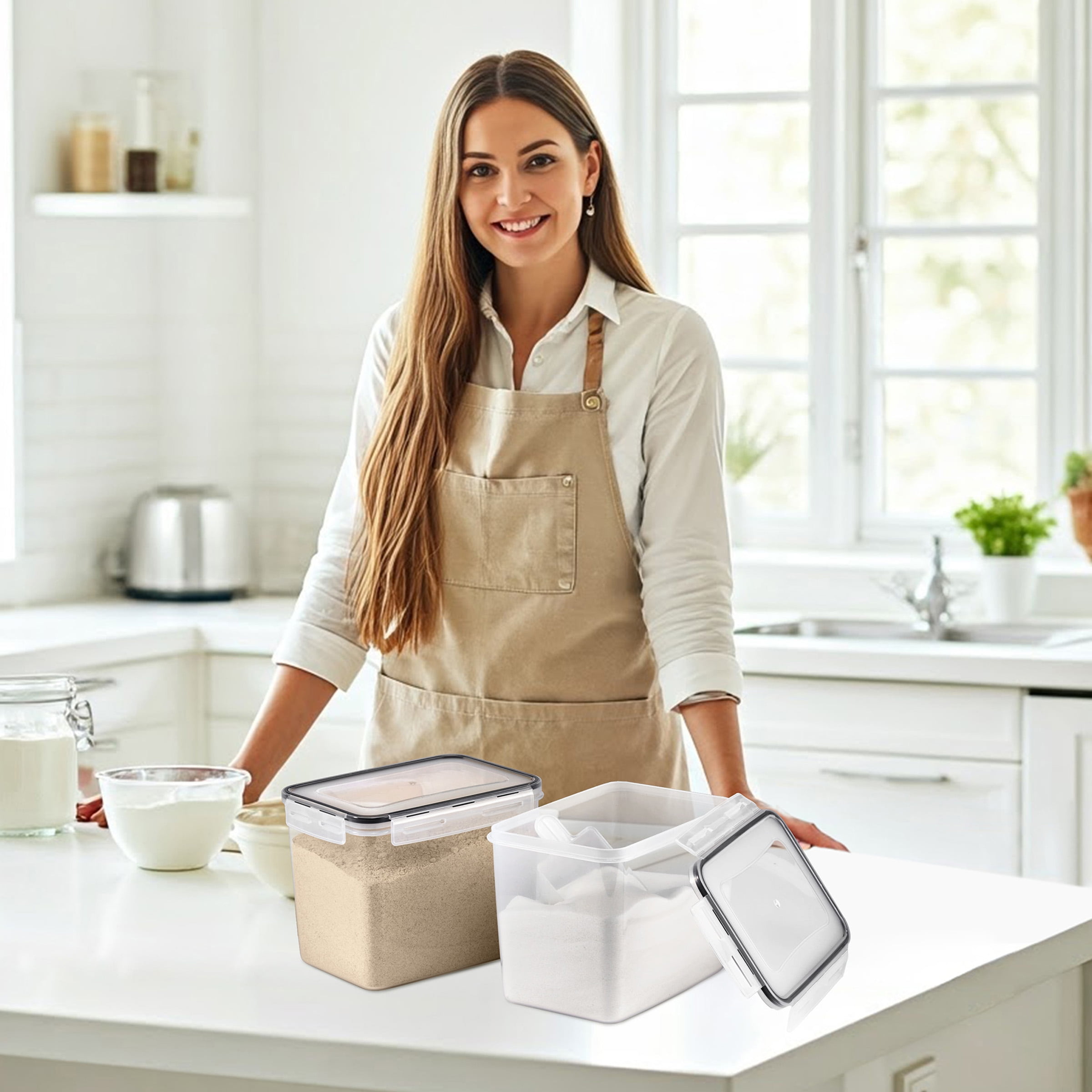 Sorbus 2 Pack (121oz/15cups) Airtight Food Storage Containers