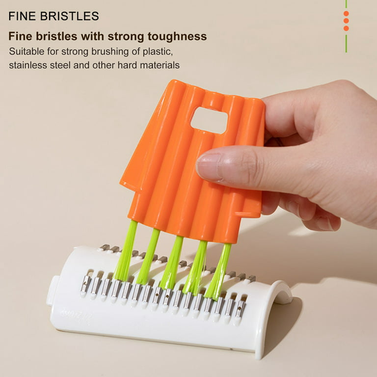1pc Multifunction Cleaning Brush, White Plastic Gap Brush For