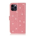 thumbnail image 4 of SaniMore for iPhone 14 Pro 6.1" Magnetic Glitter Love Flip Wallet Case with Card Slot & Kickstand, Premium PU Leather Case with Wrist Strap Shockproof Protective Case for Women Ladies Girls, Pink, 4 of 7