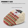 thumbnail image 4 of FUIALDOLG Wrinkle-Resistant Newsboy Hat for Walking Driving, Christmas Snowman Pattern Polyester Light Flat Cap Vintage, 4 of 4