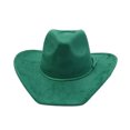 thumbnail image 4 of LIUYUNNN Hard Hat Cowboy for Men Western Cowboy Hat With Fringe Folded Brim Fedora For, Size A, 4 of 4