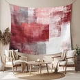 thumbnail image 2 of Red Grey Oil Painting Tapestry for Bedroom Wall Hanging Tapestry, Abstract Modern Street Smear Art Ceiling Backdrop Tapestries Poster Blanket Wall Decor for Teens Room Living Room Dorm 59" x 79", 2 of 8