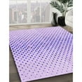thumbnail image 2 of Ahgly Company Indoor Square Patterned Purple Mimosa Purple Area Rugs, 4' Square, 2 of 6