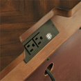 thumbnail image 4 of Table de Chevet 3 Tiroirs Cerisier Brun Royale, 4 of 7