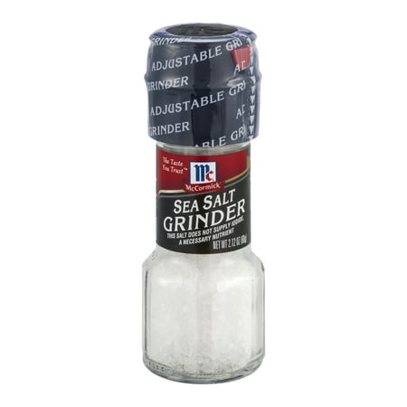 (3 pack) McCormick Sea Salt Grinder, 2.12 oz.
