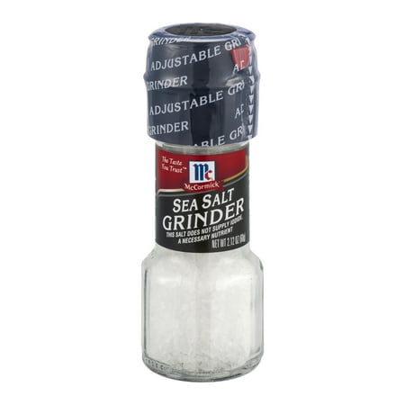 Modern Salt - (3 pack) McCormick Sea Salt Grinder, 2.12 oz. Bottle