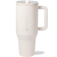 thumbnail image 1 of HydroJug Traveler - Bouteille d'Eau 40 oz avec Poignée et Paille Rabattable - s'Adapte au Porte-Gobelet, Gobelet Réutilisable Isolé en Acier Inoxydable et Base en Caoutchouc - Cadeaux pour Femmes Etamp, 1 of 6