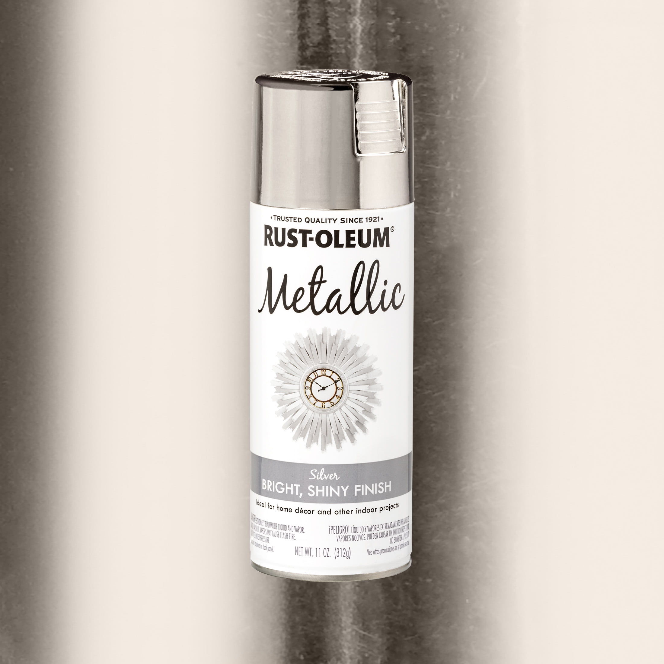 (2 pack) Silver, Rust-Oleum Metallic Spray Paint-340648, 11 oz