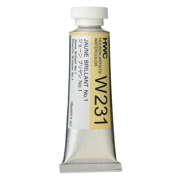 Holbein Artists Watercolor, Jaune Brilliant No 1, 15ml
