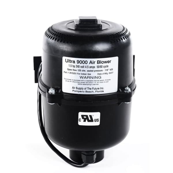Air Supply Silencer 6320120F Outdoor Hot Tub Spa Blower 2HP 120V 