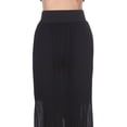 thumbnail image 4 of White Mark Women's Pleated Midi Skirt, 4 of 5