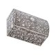 thumbnail image 1 of Retro Jewelry Box Organizer For Mothers Girlfriends And Daughters In Silver Color With Elegant Storage Design 1Pc, 1 of 3