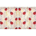 thumbnail image 3 of Ladybug Kitchen Curtains Cafe Curtains Washable Short Curtains for Small Window Bathroom Farmhouse Kitchen Basement Half Window Curtain, 27 x 24 inch Length, 2 Panels, 3 of 6