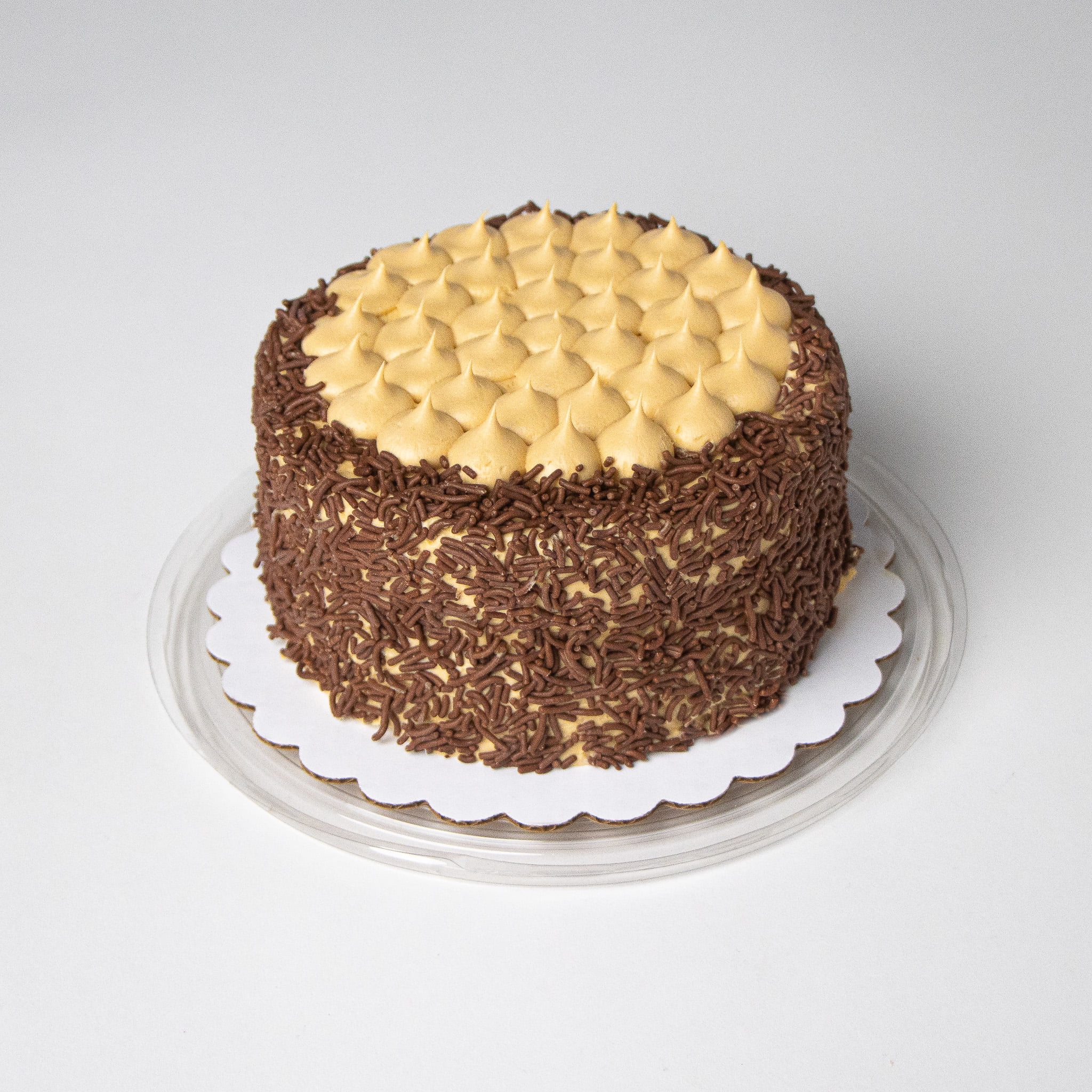 Carlo's Bakery Buddy's Choc Cake 6" Salted Caramel Buttercream Icing, Box, Regular, 3lb 6oz, 1 Count
