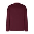 thumbnail image 7 of 2025 New Fashion Plus Size Women Loose Buttons Casual Long Sleeve Pullover Sweatshirts Tops Blouses, 7 of 7