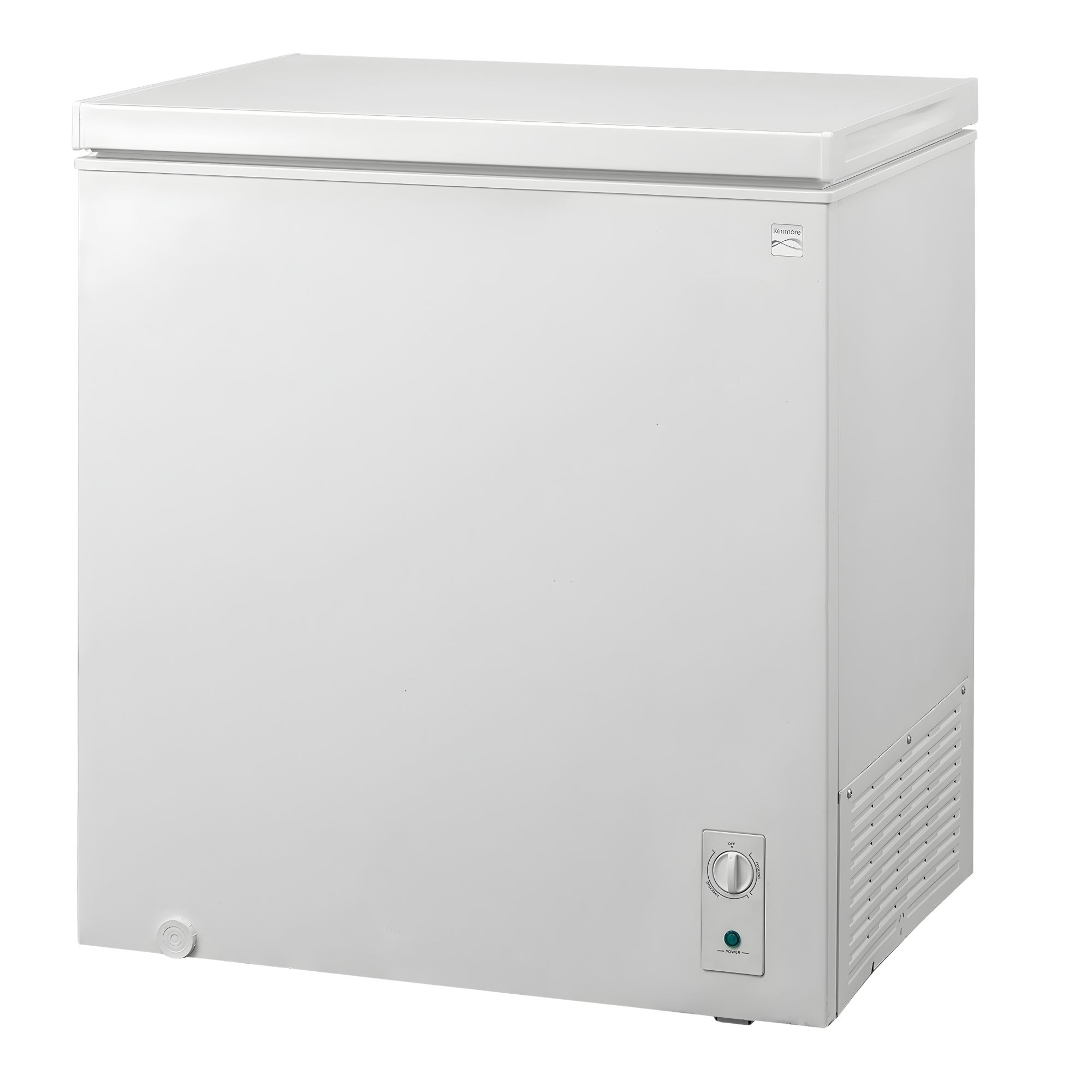 Kenmore 7 Cu Ft Deep Chest Freezer Convertible Fridge, Garage Ready Freezer for Food and Meat Storage, Adjustable Thermostat, White for Basement, Utility Room or Cabin Use