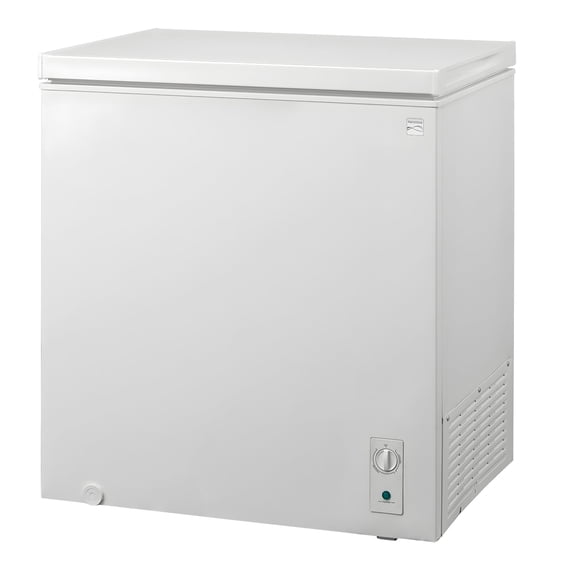 Kenmore 7 cu ft Deep Chest Freezer Convertible Refrigerator Garage Ready Freezer for Food and Meat Storage, White