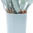 thumbnail image 4 of Juego de Utensilios de Cocina BuyWeekMX Utensilios de Silicona con Mango de Madera, 4 of 5