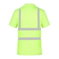 thumbnail image 4 of zfhfof Men Safety Polo Shirt with Reflective Stripes Short Sleeve Hi Vis Reflective Construction Work Shirts Casual Collared Shirts for Men, 4 of 4