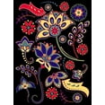thumbnail image 2 of Josefina 12x14 Gold Ornate Wood Framed with Double Matting Museum Art Print Titled - Floral Fiesta, 2 of 4
