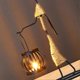 thumbnail image 3 of Candle Holder Wrought Iron Unique Shape Hemp Rope Artistic Candelabrum For Bar Decoration Dining Room Table, 3 of 5