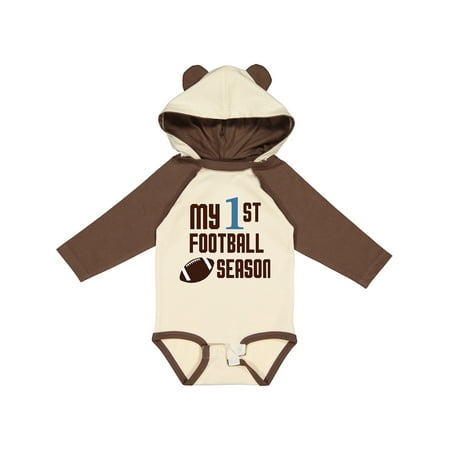 

Inktastic My First Football Season Gift Baby Boy or Baby Girl Long Sleeve Bodysuit