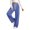 Blue, variant on Women's Drawstring Waist Textured Wide Leg Pants with Pockets for Casual & Loungewear White M