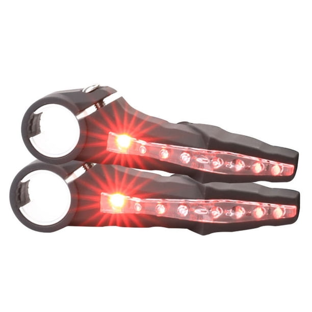 Luz roja del manillar, 2 piezas Luz delantera para bicicleta Luces delanteras para bicicleta Luz para bicicleta Luz delantera para bicicleta Lámparas LED Indicadores de bicicleta Luz de seña