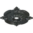 thumbnail image 3 of Ekena Millwork 28 3/8"OD x 3 3/4"ID x 1 5/8"P Benson Classic Ceiling Medallion (Fits Canopies up to 6 1/2"), Hand-Painted Pewter, 3 of 6