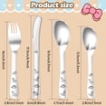 thumbnail image 3 of Stainless Steel Toddler Utensils, 8-Piece Kids Silverware Set with Dinosaur Pattern, Non-Toxic & Dishwasher Safe Flatware for Home, Preschool, and Travel, 3 of 7