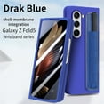 thumbnail image 2 of ELEHOLD Full Body Case for Samsung Galaxy Z Fold5 2023,Built-in Screen Protector Shockproof Cover with Pen Holder Non-Slip Wristband for Samsung Galaxy Z Fold5,7.6 inch,Blue, 2 of 10