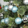 thumbnail image 3 of Jeco 55 Piece Shatterproof Plastic Christmas Ornament Set in Silver and Blue, 3 of 4