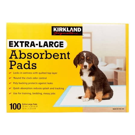 Kirkland Signature Absorbent Training Pads, Extra-Large x 100