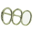 thumbnail image 1 of 1 Set Book Rings Metal Loose with Good Resistance Silver Three Consecutive Circle DIY Kit Stationery Accessories for Documents 15mm, 1 of 6