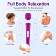 thumbnail image 3 of Artrylin 10-Speed High-Power Corded Handheld Massager, Deep Tissue Therapy for Woman, Muscle Pain Relief, Body Soreness Recovery, Powerful Vibration (Purple)​, 3 of 9