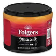 New Folgers Coffee, Black Silk, 24.2 oz Canister,Each