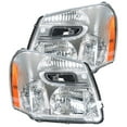thumbnail image 6 of Labwork 2pcs Headlights Assembly Black Chrome Halogen Headlamp Housing Fit for Chevrolet Equinox 2005 2006 2007 2008 2009, Front Left & Right, 6 of 6