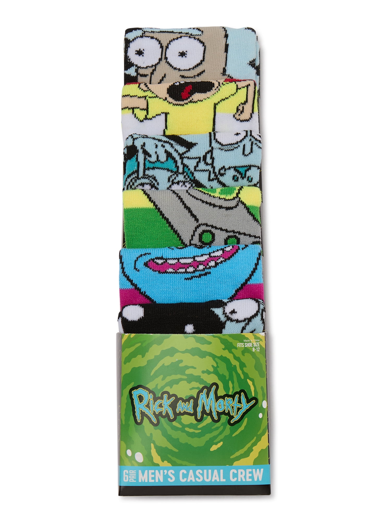 Rick & Morty Socks, 6-Pack