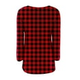 thumbnail image 5 of YunPes Cozy Plaid Sweaters for Girls Oversized Long Sleeve Crew Neck Fuzzy Pullover Teen Fall Winter Warm Casual Sweatshirt, 5 of 5