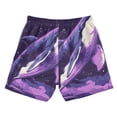 thumbnail image 2 of Fantasy Purple Whale Boys Swim Trunks Quick Dry Boy Swim Shorts for 3-14 Years, 2 of 8