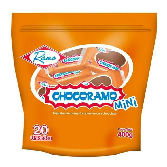 Mini Chocoramo (20 Units, 400gr) - Chocolate Covered Pound Cake