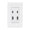 White, variant on Maxxima USB Receptacle Outlet, 4.8A USB C/A High Speed 4 USB Wall Outlet, Vertical USB Charger Ports, Outlet Wall Plate Included